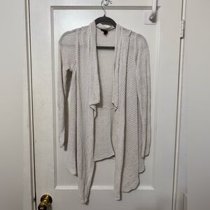 Eileen Fisher Women’s Small Off White Open-Front Cardigan 100% Organic Linen